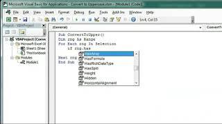 #277-Excel VBA Tutorial Convert Text to Uppercase with One Simple Code