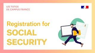 Campus France tutorials Registration for Social Security - English subtitles