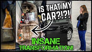 Deep Cleaning The NASTIEST MOM Car Ever  Best Owner Reaction  Insane Car Detailing Transformation