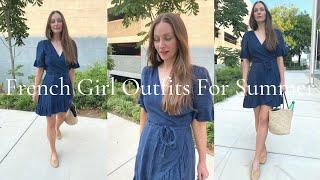 6 French Girl Outfits Summer To Fall  Simple Summer Outfits 2021