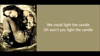 Rent - Light My Candle lyrics on screen