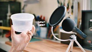 DIY Mic Pop-Filter Using Home Supplies