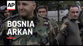 BOSNIA CAPTURED SOLDIERS PARADED BY SERB PARAMILITARY LEADER