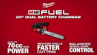 Milwaukee M18 FUEL 20 Dual Battery Chainsaw