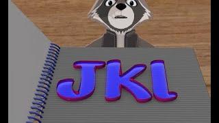 Drawing letters j k l with colors and coloring