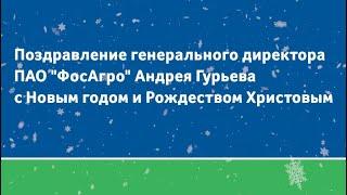 Поздравление генерального директора ФосАгро Андрея Гурьева с Новым годом и Рождеством Христовым