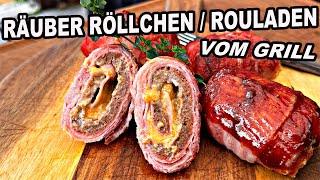 Räuber Röllchen  Hack Rouladen vom Grill genial lecker  The BBQ BEAR