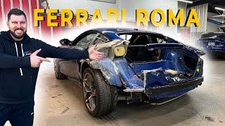 REBUILDING WRECKED 2022 FERRARI ROMA THAT THE INSURANCE COULDNT