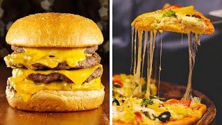 40 DELICIOUS FAST FOOD HACKS  5-Minute Pizza And Burger Recipes