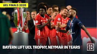 FULL CELEBRATIONS  Bayern Lift UCL Trophy Neymar In Tears