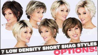 ARE YOU LOOKING for LOW DENSITY WIG OPTIONS?  7 SHORT SHAG STYLES TO CONSIDER   NATURAL LOOKING