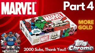 TOPPS MARVEL Chrome - Hobby  Box Opening 4... 2000 Subs and some GOLD to celebrate Thankyou ️