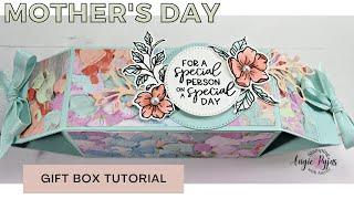 Unique Mothers Day Gift Box Tutorial How to Craft a Gorgeous Floral Box