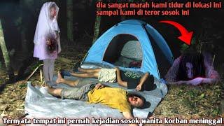 Camping horor tidur di lokasi korban wanita di teror hampir jantungan melihat sosok penuggu hutan