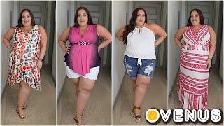 SUMMER PLUS SIZE TRY-ON HAUL - 4 FULL OUTFIT IDEAS  VENUS  PLUS SIZE FASHION TRY ON HAUL 2022