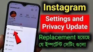 Instagram setting and privacy update Bangla  Instagram update Instagram setting & privacy new update