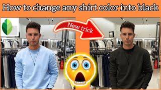 how to change clothes color in mobile  how to change shirt color in snapseed