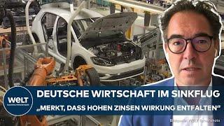 DEUTSCHLAND Wirtschaft im Sinkflug – Bruttoinlandsprodukt schrumpft überraschend im zweiten Quartal