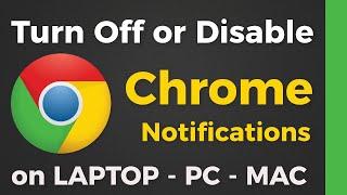 how to stop notifications on chrome in pc  turn off chrome notifications on chrome on Laptop