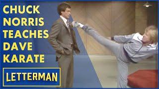 Chuck Norris Teaches Dave His Martial Arts Secrets  Letterman