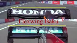 Flex wing F1 Redbull vs Mercedes in baku 2021