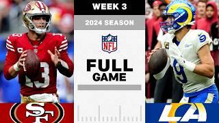 San Francisco 49ers vs. Los Angeles Rams Full Game  NFL 2024 Season Week 3