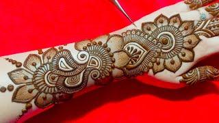 Simple arabic backhand mehndi design  Easy mehndi design  mehndi designs  mehndi