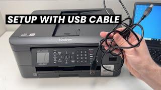How to Setup With USB Cable Your Brother MFC-J1010DW & J1012DW  Printer