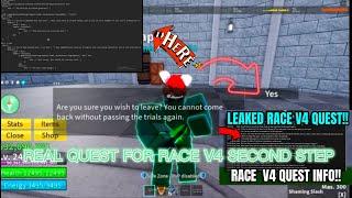 REAL SECOND STEP TO GET RACE V4 FOUND??  BLOX Fruits