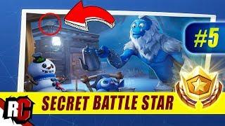 Fortnite  WEEK 5 Secret Battle Star Location Season 7 Week 5 Loading Screen  Snowfall Skin