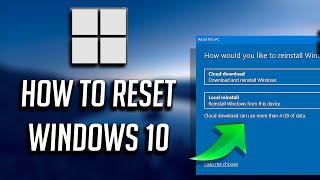 How To Factory Reset Windows 10 NEW 2024