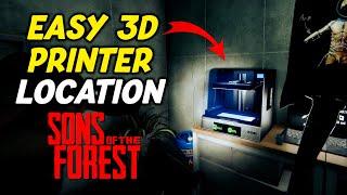 Easy Early Game 3D Printer Location In Sons Of The Forest