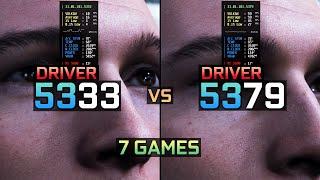 Intel Arc Driver 5333 vs 5379 - Arc A750  Test in 7 games - 1080P