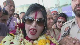 Oops Moments of Radhe Maa While Talks With Reporters at Amritsar