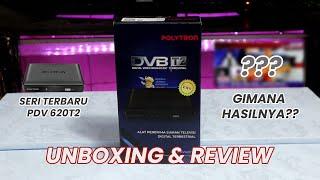 Polytron Set Top Box TV Digital PDV-620T2  Unboxing & Review STB DVB-T2 Terbaru 2022 Kominfo 