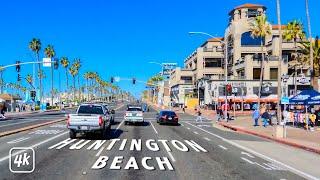 HUNTINGTON BEACH to LONG BEACH California - 4K ULTRA HD Driving Tour