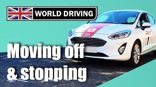 How To Move Off & Stop in a Manual Car - 1st Driving Lesson