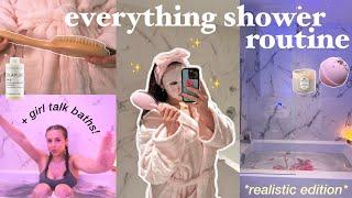 EVERYTHING SHOWERBATH ROUTINE  girl talk hygiene essentials self care shaving tips etc..