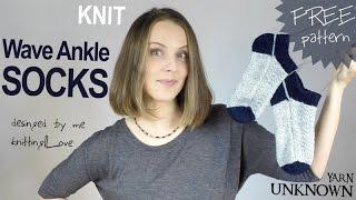 FREE PATTERN - knit Wave Ankle SOCKS -  KnitPro Zings