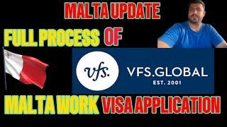 Malta New Update Today  Malta Work Visa Full Process Of Vfs Global For malta work visa #malta_visa