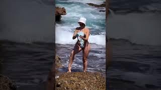 Neviamara at sea photoshooting in glitter  bikni  #Soyneiva #onlyfans