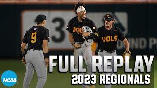 Tennessee vs. Clemson 2023 NCAA baseball regionals  FULL REPLAY