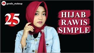 25 TUTORIAL HIJAB RAWIS PASMINA SIMPLE  Pashmina Segi Empat