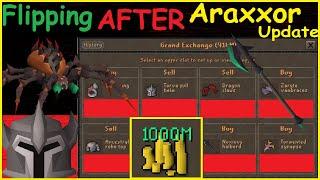 Flipping with 1Bil AFTER Araxxor Update - Old School RuneScape OSRS