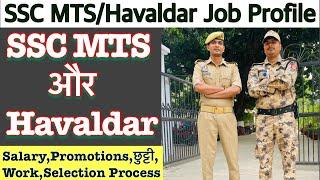 SSC MTS Job profile? SSC Havaldar job profile दोनों में अंतर? SalarypromotionsworkSelection