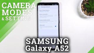 How to Change Volume Key Control in SAMSUNG Galaxy A52 - Camera Settings