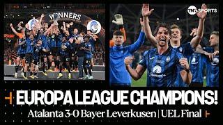 Atalanta lift the Europa League Trophy   Atalanta 3-0 Bayer Leverkusen #UEL Final