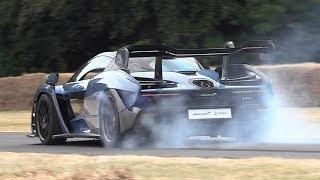 McLaren Senna Sound In Action - Acceleration Downshifts Revs & Burnout