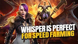 WHISPER IS PREFECT FOR SPEED FARMING  Raid Shadow Legends 