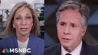 ‘Now or never’ Andrea Mitchell on chance of ceasefire deal as Blinken travels to Middle East